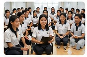インドネシア人学生の教育風景